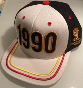 FIFA 2014 Brazil World Cup Germany ed 1990 Adjustable Hat Black, Red, and Gold - Picture 1 of 8