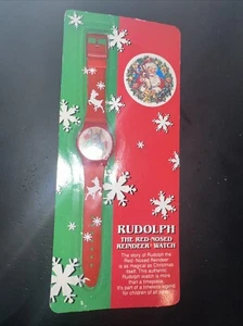 Rudolph The Red-Nosed Reindeer Watch NEW 1992 Factory Sealed Christmas Gift - Picture 1 of 7