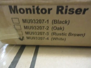 Computer Monitor Riser Laptop Stand MODEL MU93207-4 WHITE - Picture 1 of 20