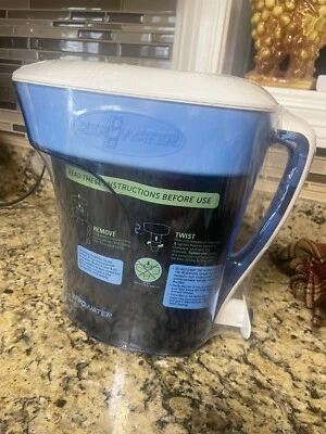 ZeroWater 10 Cup Pitcher 5 Stage Advanced Filtration w/ Water Quality Meter NEW - Image 1 of 2