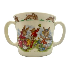 1976 BUNNYKINS Ostern Hase Becher Tasse Doppelhenkel Royal Doulton Bone China - Bild 1 von 11