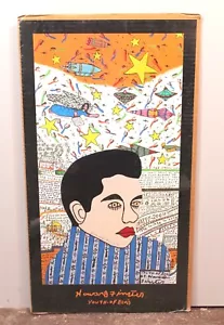 Howard Finster Youth Of Elvis Signed Poster 13x23" (SKU A10-L9) - Picture 1 of 8
