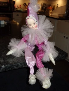 Antique - ELF / JESTER DOLL - Unique 1940'S - STRETCHES to 22" - Picture 1 of 5