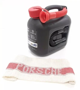 Genuine Porsche Classic Fuel Can Jerry Can With Cloth & Spouts 5 Litre - Picture 1 of 5