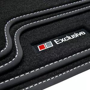 Exclusive Line Fußmatten passend für Audi A4 B9 8W Avant Kombi Limo S-Line 2016- - Bild 1 von 9