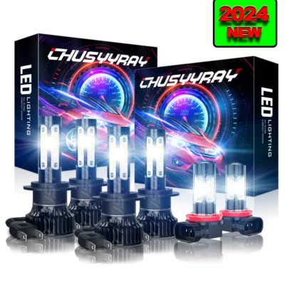 Kit combinado de faros LED de 2 lados alto/bajo + faros antiniebla Fit BMW X3 2004 2005-2014 Foto 1 de 4