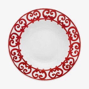 NEW HERMES BALCON DU GUADALQUIVIR PAIR OF SOUP PLATES #P011113P BRAND NIB F/SH - Picture 1 of 5