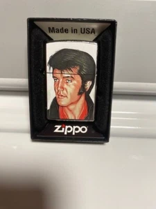 ELVIS PRESLEY ZIPPO LIGHTER LAS VEGAS / WHITE SUIT - NEW & UNUSED - Picture 1 of 2