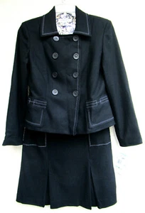NINE WEST..WOLLE..SCHWARZER ROCKANZUG..JACKE & ROCK..NEU ETIKETT..280 $..Größe 8 - Bild 1 von 10