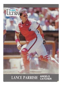 Lance Parrish🔥 1991 Fleer Ultra #51 California Angels ⚾️ - Picture 1 of 2