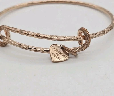 Alex and Ani SPACIOUS SKIES expandable wire bangles OSFM One Size Rose Gold tone - Image 1 of 4