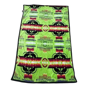 Western Trading Blankets Southwestern Geometric Fleece Blanket Aztec Reversible - Picture 1 of 4