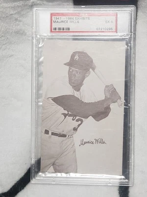 Tarjeta de exposición Maury Wills 1947-66. PSA 5. Original. Foto 1 de 4