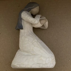 Vintage 1999 Willow Tree Nativity Mary Holding Baby Jesus Demdaco Susan Lordi - Picture 1 of 7