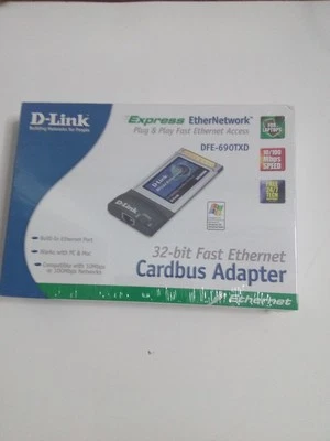 Sealed New in Box D-Link CardBus Adapter  690 Txd 32 Bit Express - Image 1 of 4