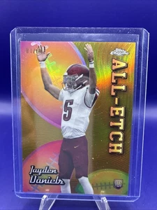2024 Topps Chrome Jayden Daniels All-etch RC Gold Refractor #/50 Commanders - Bild 1 von 3