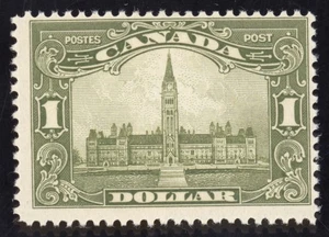 Canada Scott 159  Mint NH OG $1 Olive Green 1929  K052 bhmstamps - Picture 1 of 2