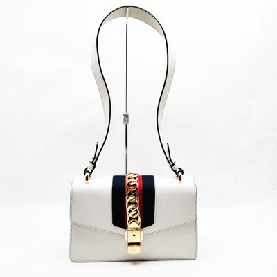 SIN TARIFA Bolso de Hombro Gucci Línea Jerez Cuero Blanco 4478401 Foto 1 de 4