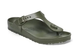 Birkenstock Gizeh Khaki EVA Sandals Womens Flip Flop Lightweight Pool Sliders... - Picture 1 of 1