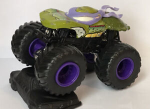 Hot Wheels Monster Jam TMNT Donatello Plastic Base 1:64 Truck Custom Rare READ