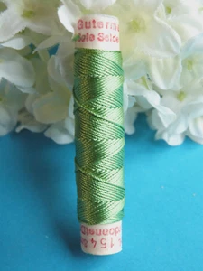 732B / Superb Coil Drawstring Silk Gutermann Domo " Green " N° 154 - Picture 1 of 2