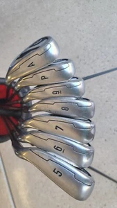 Ladies Callaway MAVRIK 5,6,7,8,9,PW,A-wedge IRON SET - Helium 50Li Ladies Flex - Picture 1 of 9