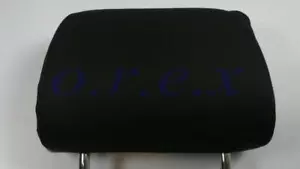Set 2x All Black Kopfstützenbezug passend Bus Auto Van Pick-up zwei Kopfstützenbezüge Polster - Bild 1 von 2
