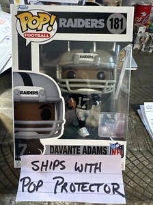 Funko Pop - NFL - Davante Adams Raiders Jets #181 NFL- Free Pop Protector - Picture 1 of 1