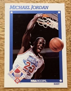 1991-1992 NBA Hoops Michael Jordan Basketball Card All Star #253 Chicago Bulls - Picture 1 of 2