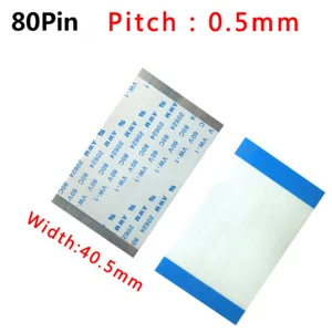 80-Pin 80C 60V VW-1 50-3000mm W: 40.5mm FFC/FPC Flexible Flat Cable Pitch 0.5mm - Picture 1 of 4