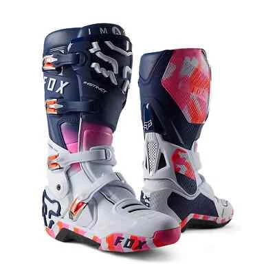 FOX RACING INSTINCT RYVR BOOT WHITE/NAVY SIZE 11.5 - 30408-139-11.5 Foto 1 de 4