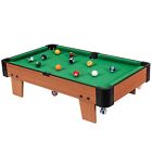 Mini Billiards Table Wooden Pool Table Set  Portable Snooker Table Family Games