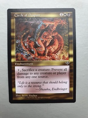 Circle of Despair, MTG Mirage (1996) Rare Multicoloured Enchantment NM - Image 1 of 2
