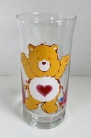 Vintage Tenderheart Care Bear 🐻 1983 Pizza Hut Collectible Tumbler Glass 6”
