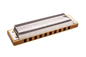 Harmonica Hohner Marine Band 1896, 10 Holes in Lab / Ab Natural Minor - Picture 1 of 5
