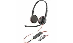 Auriculares estéreo USB-C/A 3,5 mm control en línea Poly 8X229A6 Blackwire 3225 TAA - Imagen 1 de 2