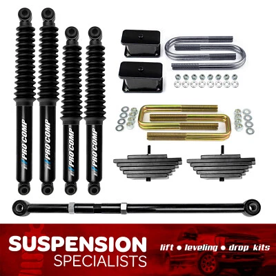 3" Full Lift Kit For Early 1999 Ford F250 F350 4X4 w/ Track Bar, Pro Comp Shocks Foto 1 de 4