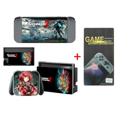 Skin Sticker for Nintendo Switch Console and Joycons Dragon Ball Xenoblade - Image 1 of 2