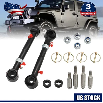 For 07-18 Jeep Wrangler JK JKU Front Sway Bar Links Disconnects for 2.5-6" lifts - Image 1 of 4