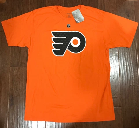 NEW NWT Reebok Claude Giroux #28 Philadelphia Flyers Jersey/T-Shirt Men’s XL Cover