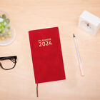 Rot Papier Zeitplan-Notizbuch Student Terminkalender Zielplaner Für 2024