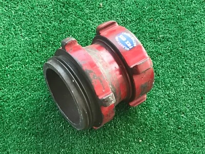 Red Head Fire Hose Adapter Coupling to 4.547x6 Female to 4.5 NH male - Image 1 of 4