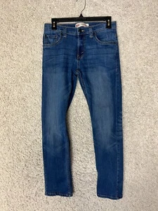 Levis 511 Slim Jeans Boys 16 Reg 28x30 Blue Denim Stretch Casual Preppy School - Picture 1 of 11