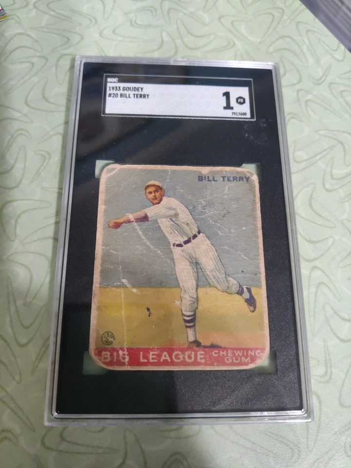 Goudey Bill Terry 1933 # 20 Sgc 1 Foto 1 de 4