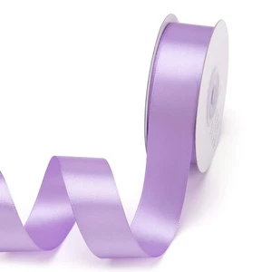 IHKFILAN doppelseitiges Satinband 1 Zoll x 25 Yards doppelseitiges festes Polyester - Bild 1 von 6