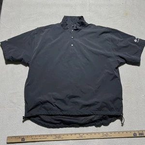 PING Golf Short Sleeve Pullover Windbrea Shirt Jacket Pull Ties Black Men L - Picture 1 of 6