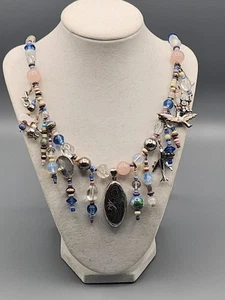 Collar con dije de tesoro Nance López plata esterlina dijes cuentas estilo Tabra. - Imagen 1 de 20