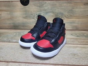 Nike Jungen Air Jordan Jumpman Kleinkind schwarz rot Schuhe Turnschuhe AV7944-006 Größe 6C - Bild 1 von 9