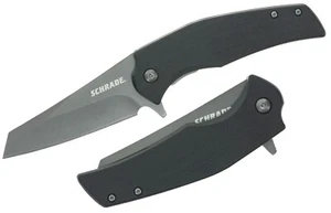 Schrade Torsion Linerlock Folding Knife 3.25 AUS-8 Steel Blade Black G10 Handle - Picture 1 of 5