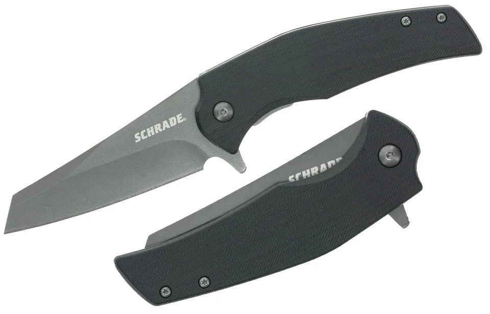 Schrade Torsion Linerlock 1182622 3.25" AUS-8 Black G10 Folding Knife